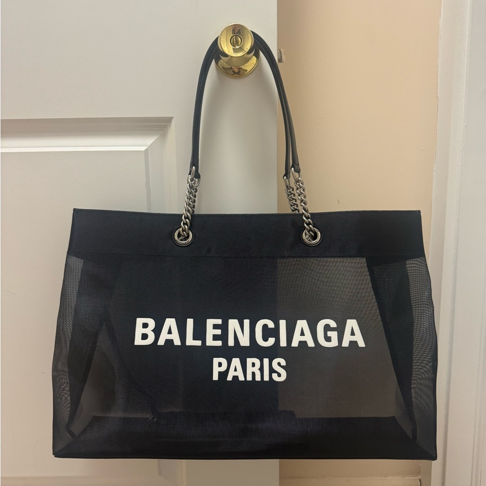 Brand New Balenciaga large Duty Free mesh tote bag - Retail $2350